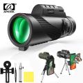 APEXEL green classic white circle 50X60 single hole telescope for outdoor fishing bird watching and ball watching. 