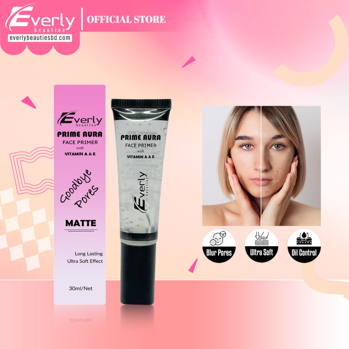 Everly Beauties Prime Aura Face Primer With Vitamin A & E