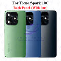 For Tecno Spark 10C Back Panel/Backshell/ Casing + Camera Lens + Side Button With Logo-All Colors Available.