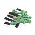 Terminal Block Shield Board Set Parts Prototype PCB Terminal Block Female Header Sockets Compatible with Arduino MEGA-2560. 
