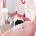 1 Pc Folding Zipper Travel Makeup Brush Bag Portable Mesh Cosmetic Bag Travel Makeup Bag Toothbrush Washing Organizer.