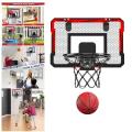Basketball Hoop, Door Room Basketball Hoop Accessories Sports Game with Pump Basketball Toys, over The Door Mini Hoop for Indoor, Boys Girls.