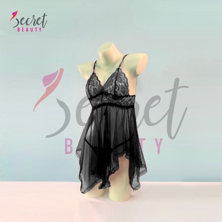 Female%20Nighty%20Lace%20Design%20Sleepwear%20for%20Women,%20Honeymoon%20Night%20Dress,%20Sexy%20Nightgown,%20Soft%20Net%20Fabric,%20Comfortable%20Lounge%20Wear%20-%20Image%202