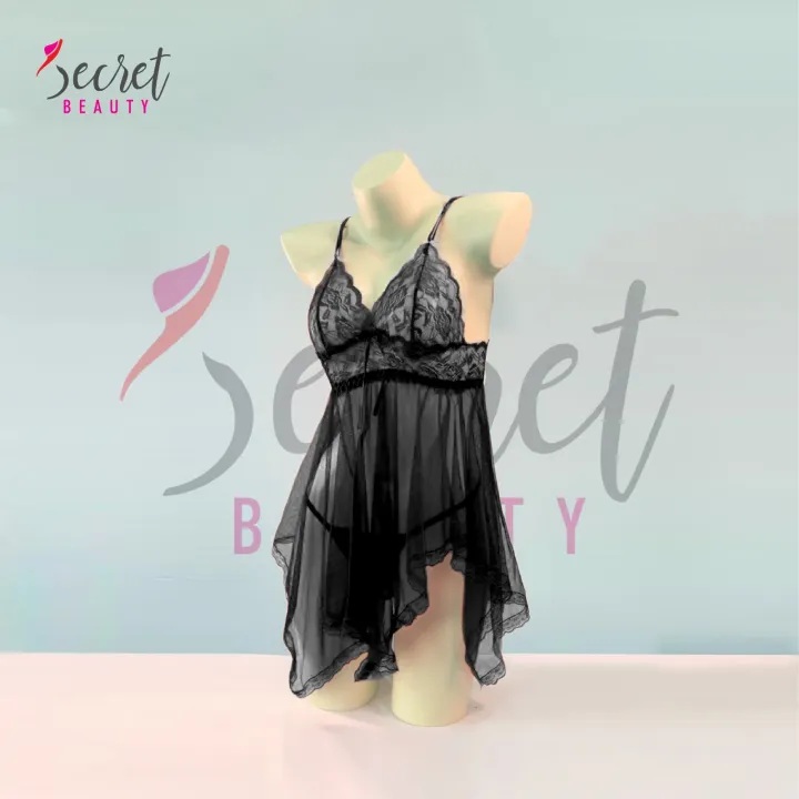 Female%20Nighty%20Lace%20Design%20Sleepwear%20for%20Women,%20Honeymoon%20Night%20Dress,%20Sexy%20Nightgown,%20Soft%20Net%20Fabric,%20Comfortable%20Lounge%20Wear%20-%20Image%202