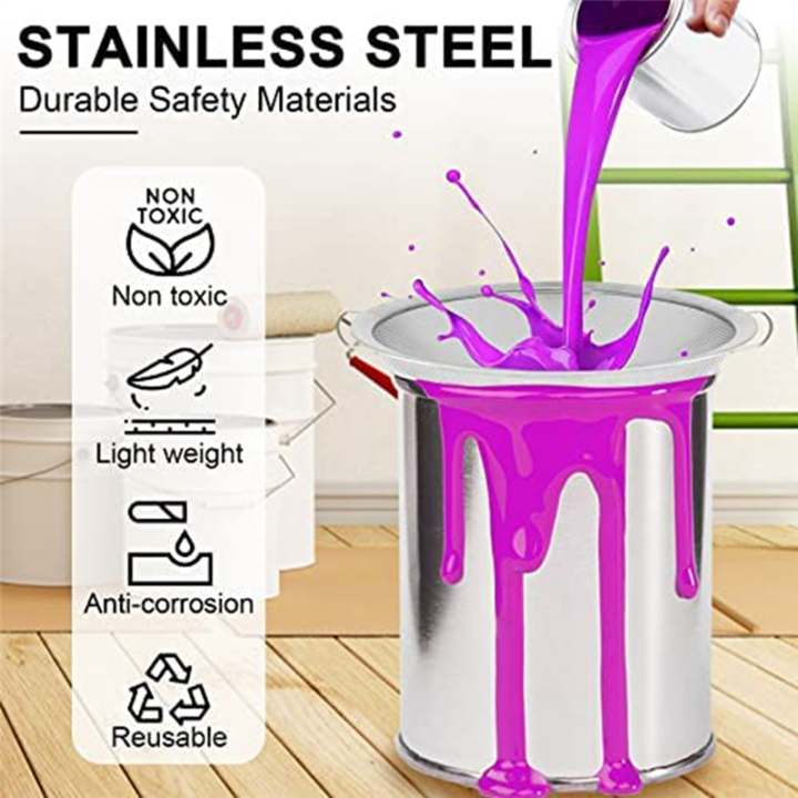 3%20Pack%20Fine%20Mesh%20Paint%20Strainer%2060%20Mesh%20Stainless%20Steel%20Filter%20Cover%20Fits%205%20Gallon%20Paint%20Bucket%20Filter%20Tool%20Insert%20Strain%20-%20Image%207