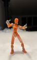 Articulated 3D Printed Dummy Figure | Fully Poseable Robot Mannequin | Desk Toy, Stop Motion Figure, Drawing Reference Model | Mechanical Human Action Figure for Artists, Creators & Collectors. 