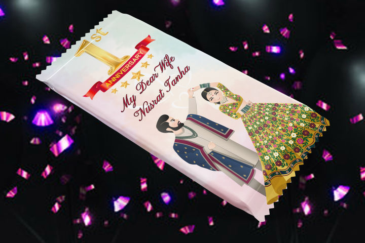 PREMIUM QUALITY CUSTOMISED CHOCOLATE WRAPPER