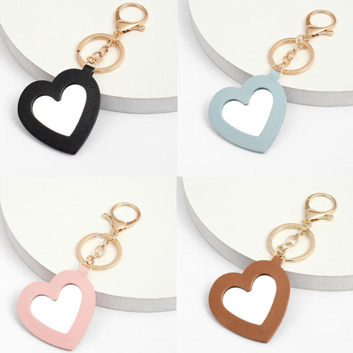 Pu+Lens%20Keychain%20Mirror%20Fashionable%20Bag%20Pendant%20Cosmetic%20Mirror%20for%20Accessory%20Daily%20Use%20Personal%20Care%20Bag%20Decoration%20Women/Girls%20-%20Image%202