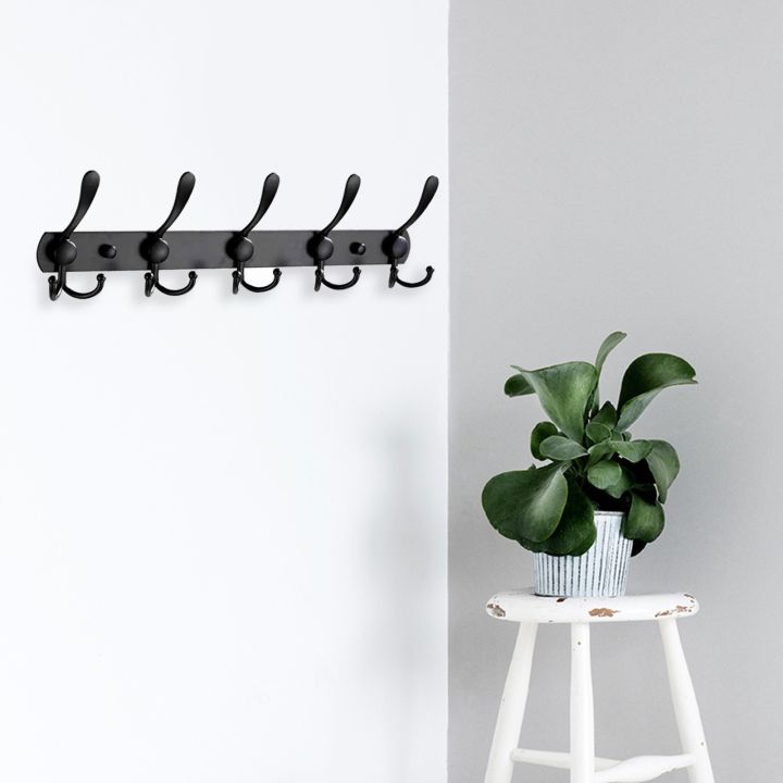 Coat%20Rack%20Wall%20Mounted%205%20Tri%20Hooks%20Heavy-duty%20Non-slip%20Coat%20Hook%20Home%20Wall%20Hanger%20-%20black%20-%20Image%206