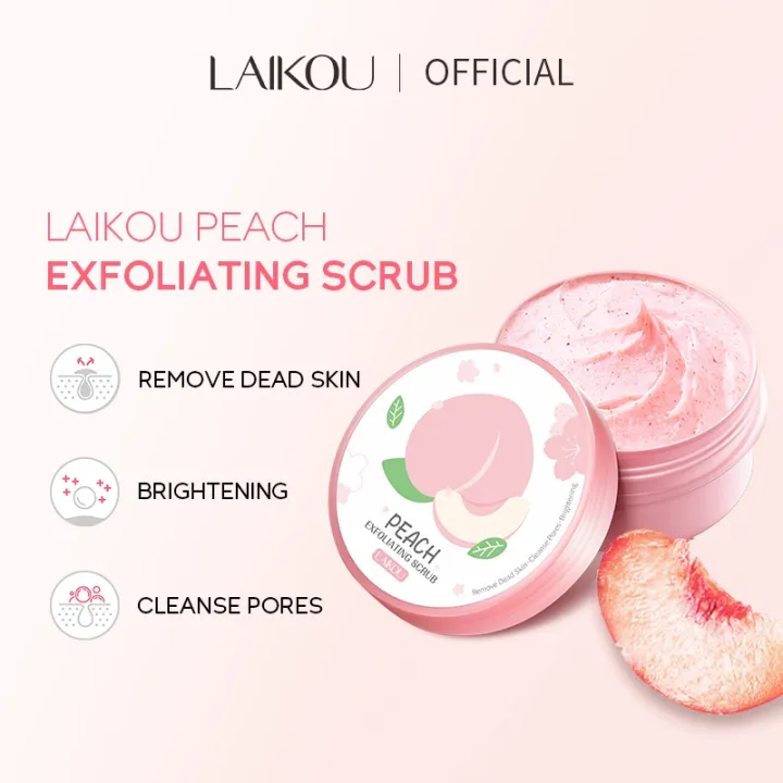Laikou%20Peach%20Exfoliating%20Scrub%2090g%20-%20Image%202