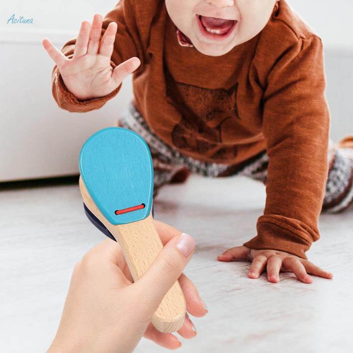 Cowbell%20Wooden%20Castanet%20Clapper%20Finger%20Castanets%20Rhythm%20for%20Party%20Girls%20Boys%20-%20Image%202