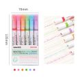 RHS Online 3/6 Colors Curve Line Pen Art Marker Linear Color Pens Diary Journal Drawing Pens. 