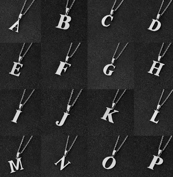 ChicSilver 925 zilveren ketting alfabet 40 cm 5 cm met hartvormige hanger A-Z 26 letters zomer vriendschapsketting naamketting met geschenkdoos voor dames en meisjes, Sterling zilver Metaal Goud