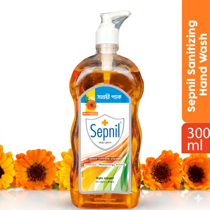 Marigold Natural Sanitizing Liquid Handwash 1L - Antimicrobial Moisturizing Hand Wash
