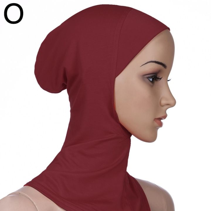 Womens Scarf Muslim Underscarf Women Veil Hijab Head Scarves Muslim Turbans Head for Women Hijabs Hijab Caps Hat Islamic