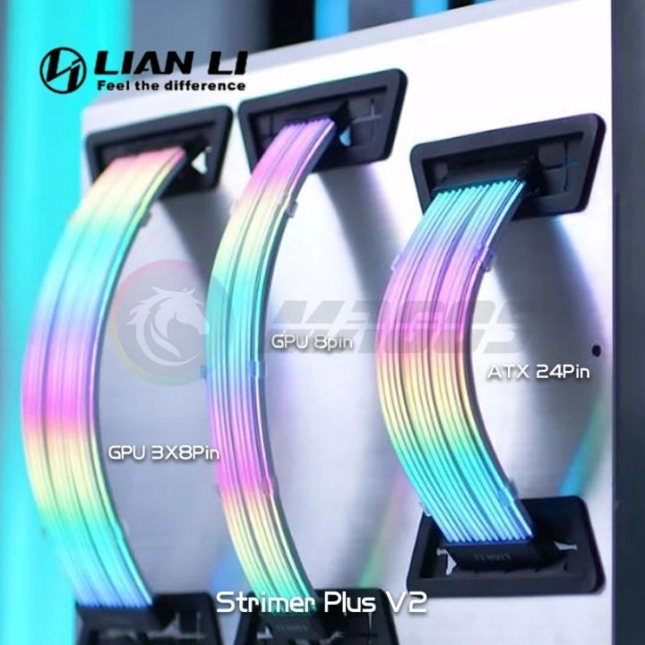 Lian%20Li%20Strimer%20Plus%20V2%20Neon%20PSU%20Extension%20Cable%20ARGB%20ATX%2024Pin%20GPU%208PinX2%20Triple%208Pin%20Detachable%20Soft%20Silicone%20Removable%20-%20Image%202