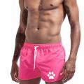 【Straggle Steipos】Summer Men's Swim Sports Swimwear Man Swimsuit Swimming Trunks Beach Shorts Surf Board Dog paw print Clothing Pants. 
