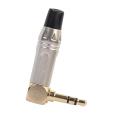 90 Degree Jack 3.5 Mm Headphone Plug Stereo Audio Jack For Cable Adapter. 
