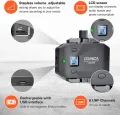Comica Wireless Microphone With Tripod For iPhone Android Smartphone Dslr Camera Handheld Microphone For Interview, WS50H. 