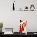 With Stand Magnetic Photo Frame Fashion Acrylic with Magnets Frameless Tabletop Picture Frame Clear Frameless Picture Frames for Home Office Desktop Display. 