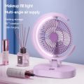 Xiaomi Mijia New Electric Fan Folding Desk Lamp Fan 3 Gears Wind Speed and Lights USB Rechargeable Portable Fans 1200mAh.