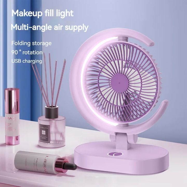 Xiaomi%20Mijia%20New%20Electric%20Fan%20Folding%20Desk%20Lamp%20Fan%203%20Gears%20Wind%20Speed%20and%20Lights%20USB%20Rechargeable%20Portable%20Fans%201200mAh%20-%20Image%202
