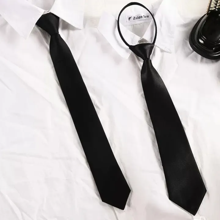 Unisex%20Black%20Simple%20Clip%20on%20Tie%20Security%20Tie%20Uniform%20Shirt%20Suit%20Neckties%20Steward%20Matte%20Funeral%20Lazy%20Neck%20Ties%20Men%20Women%20Students%20-%20Image%203