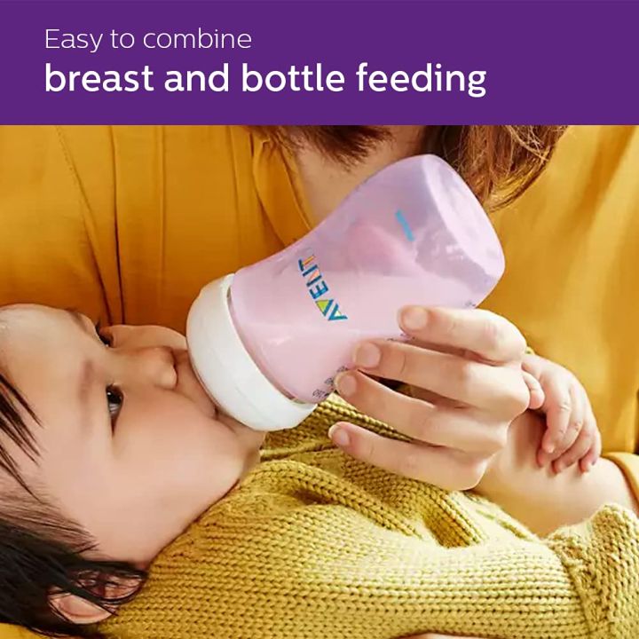 Baby%20Feeder%20%7C%20Philips%20Avent%20Natural%20Ultra%20Soft%20&%20Flexible%20Pink%20Feeding%20Bottle%20for%201%20month+%201%20Bottle%20%7C%20260ml%20-%20Image%205