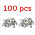 100 Sets Snap Button Silver. 