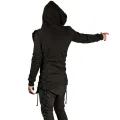Assassin Creed Hoodies Men Fashion Hooded Loose Coat Zipper Hoodies with Side Lashing Crossed Plus Size Sweatshirt Men. 
