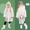 Cute Duck Polyester Baby Raincoat Outdoor Waterproof Rain Coat Children Impermeable Poncho Boy Girl Rain Jacket Gift. 