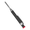 Mechanical Carpenter Pencil, Non Loose Extended Tip Incisive Solid Refill Portable Long Nose Deep Hole Carpenter Pencil with Sharpener for Drawing Work. 