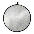Andoer 24" 60cm Portable Collapsible Disc Light Reflector Photography Reflector Gold and Silver 2-in-1 for Portrait Photography Live Streaming-color1. 