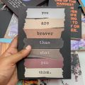 You are Braver than what you think - Aesthetic Notebook (7.5"/5.5" size,60 sheet ,120 vinatage pages). 