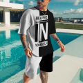 Summer Casual Beach T Shirt Shorts 2 Piece Set Oversized Men's Sports Suits 3D Print Short Sleeve Tracksuit O-neck Men Clothing.