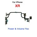 Inner Parts For iPhone XR Front Rear Camera Charging Port Power Volume Button Flex Cable With Taptic Engine Ear Loud Speaker.