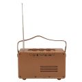 Retro Bluetooth Speaker Wood Grain Design HiFi Stereo Sound BT 5.3 USB Rechargeable Vintage Radio Bluetooth Speaker. 