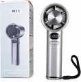 M11 handheld rechargeable mini turbo fan 120 top speed mini hand fan with USB type-C cable.