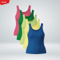 Women's Scoop Neck Organic Cotton Fitted Ladies Tank Top From Levin. 