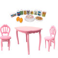 CUANFEN NK Mix Doll Toys Mini Mirror Bed Table Kitchen Fridge For Barbie Accessories Doll For Kelly Tableware Play House Furniture JJ. 