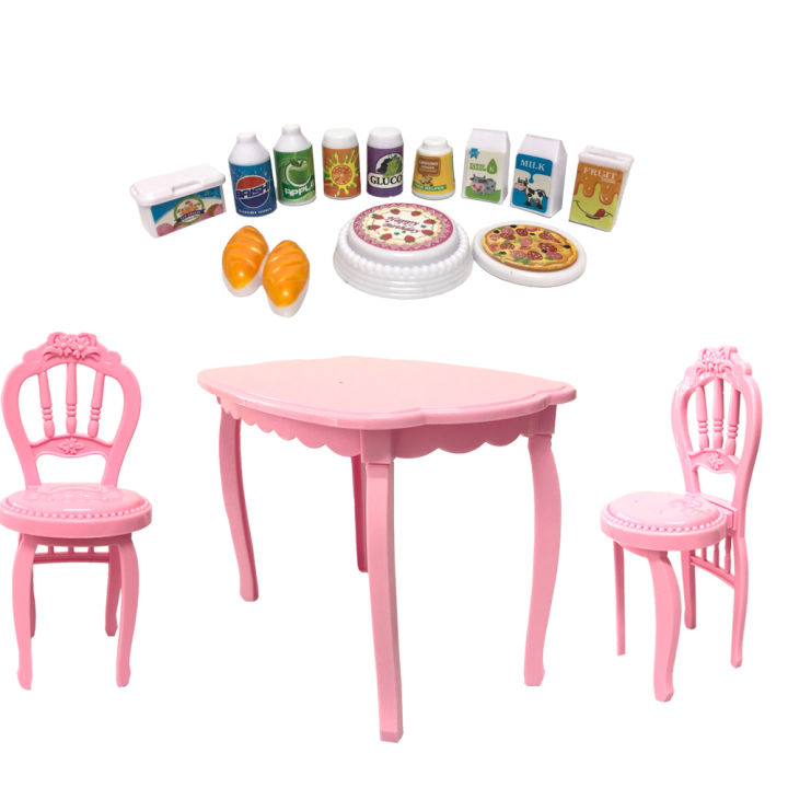 CUANFEN%20NK%20Mix%20Doll%20Toys%20Mini%20Mirror%20Bed%20Table%20Kitchen%20Fridge%20For%20Barbie%20Accessories%20Doll%20For%20Kelly%20Tableware%20Play%20House%20Furniture%20JJ%20-%20Image%202