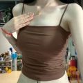 Women’s Spaghetti Strap Ruched Camisole Top. 