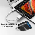 USAMS US-SJ175 USB 3.0 to Type C Adapter Alumium Alloy Plating Data Sync Charging For Samsung S8 Note 8 MacBooks USB Adapter -. 