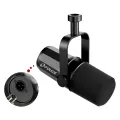 FDUCE SL40X/SL40 USB/XLR Dynamic Microphone With Built-in Headset Output Sound Insulation,For Podcasts,Games, Live Broadcast. 