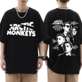 Arctic Monkeys Tour Graphic T Shirts Men's Hip Hop Retro Short Sleeve T-shirt Unisex 100% Cotton Oversized Tees Trend Streetwear. 