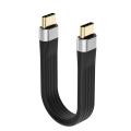 ZOROOM 4K USB-C 3.1 Gen 2 Cable 10G Emark Chip Short Type C USB-C to USB-C Video Sync Charger Cable PD 60W 4K Video.