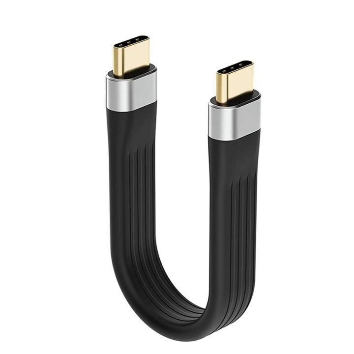 ZOROOM 4K USB-C 3.1 Gen 2 Cable 10G Emark Chip Short Type C USB-C to USB-C Video Sync Charger Cable PD 60W 4K Video