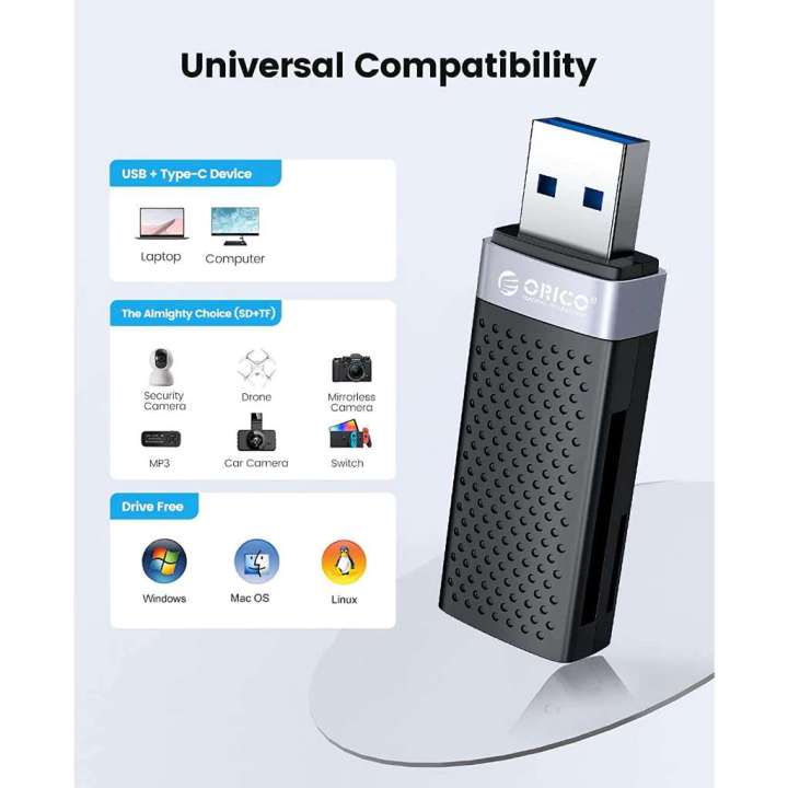 ORICO%20Card%20Reader%20USB%203.0%20Flash%20Smart%20Memory%20Card%202%20Slots%20for%20TF%20SD%20Micro%20SD%20SDXC%20SDHC%20MMC%20Card%20Adapter%20Laptop%20Accessories%20PC%20-%20Image%203