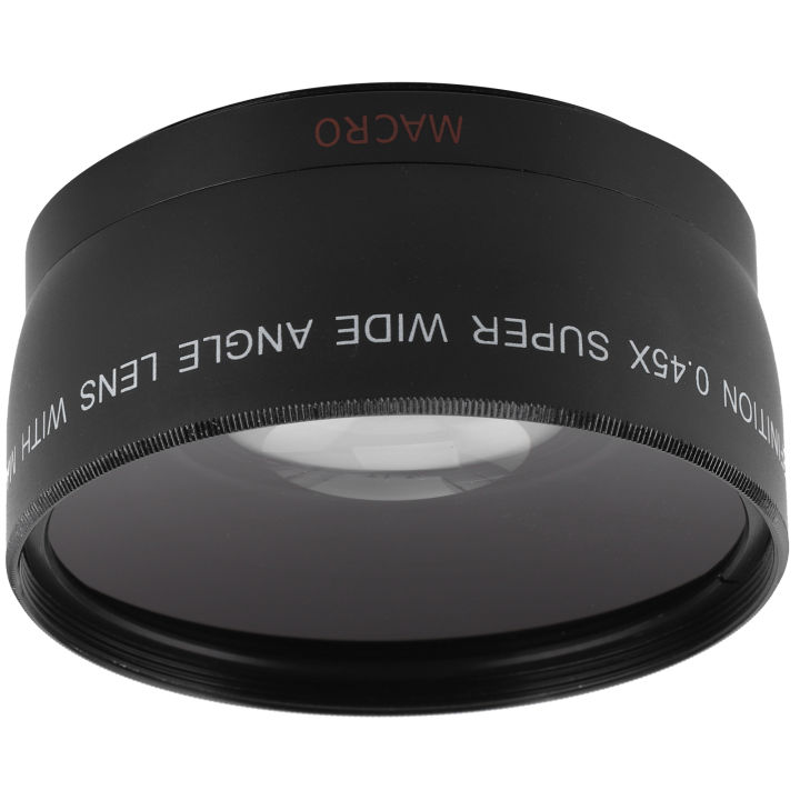 0.45X Camera Wide Angle and Macro Lens Additional Lens for Camera Lens with Filter Diameter of 55mm/2.2in