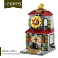 Mini Street View Building Block DIY Assemble City Store for Kids Education Toy Model Plastic Archite Scene Toy Shop Retail Block.